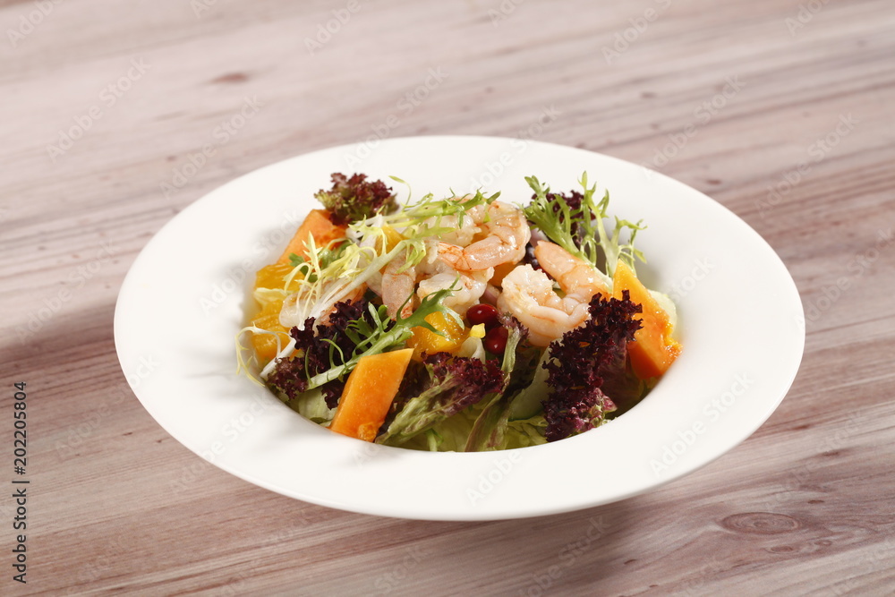 orange shrimp papaya salad orange shrimp papaya salad