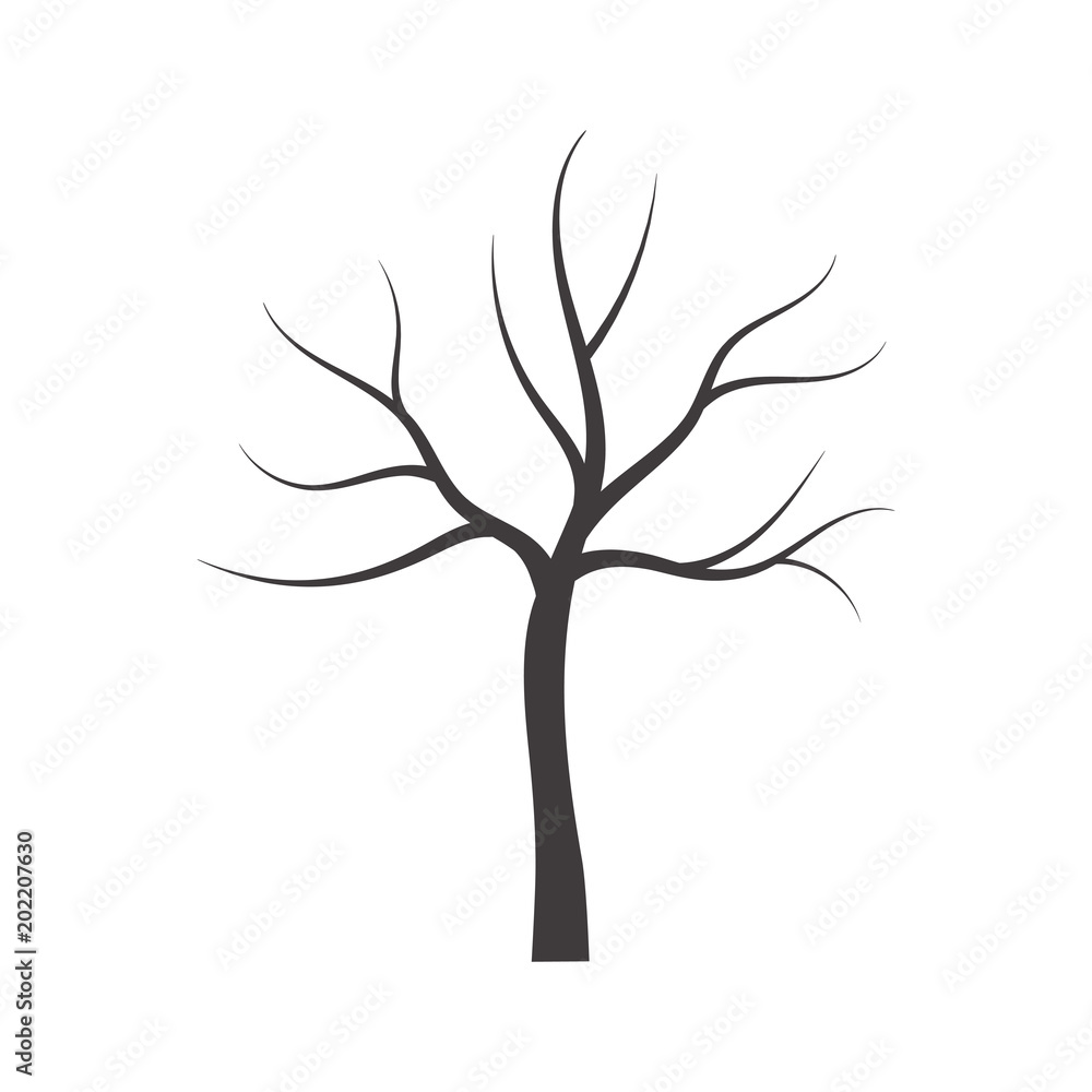 Vector bare tree.