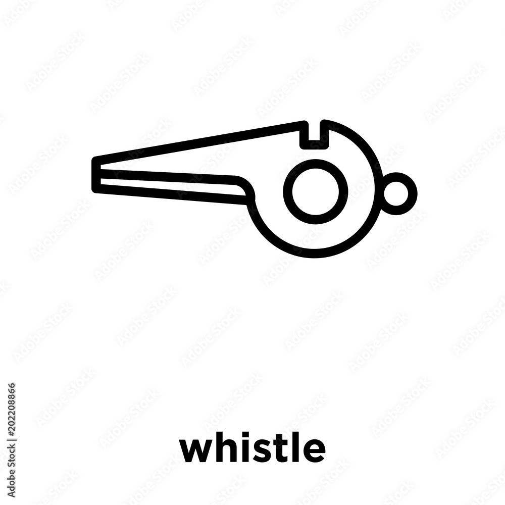whistle icon isolated on white background whistle icon isolated on white background