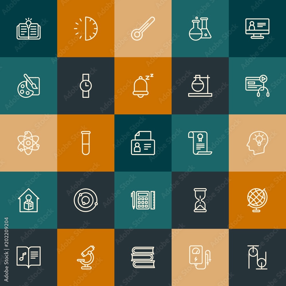 Modern Simple Set of science, time, education Vector outline Icons. Contains such Icons as electrical, globe, chemical, 30, time and more on vintage colors background. Fully Editable. Pixel Perfect. Modern Simple Set of science, time, education Vector outline Icons. Contains such Icons as electrical, globe, chemical, 30, time and more on vintage colors background. Fully Editable. Pixel Perfect.