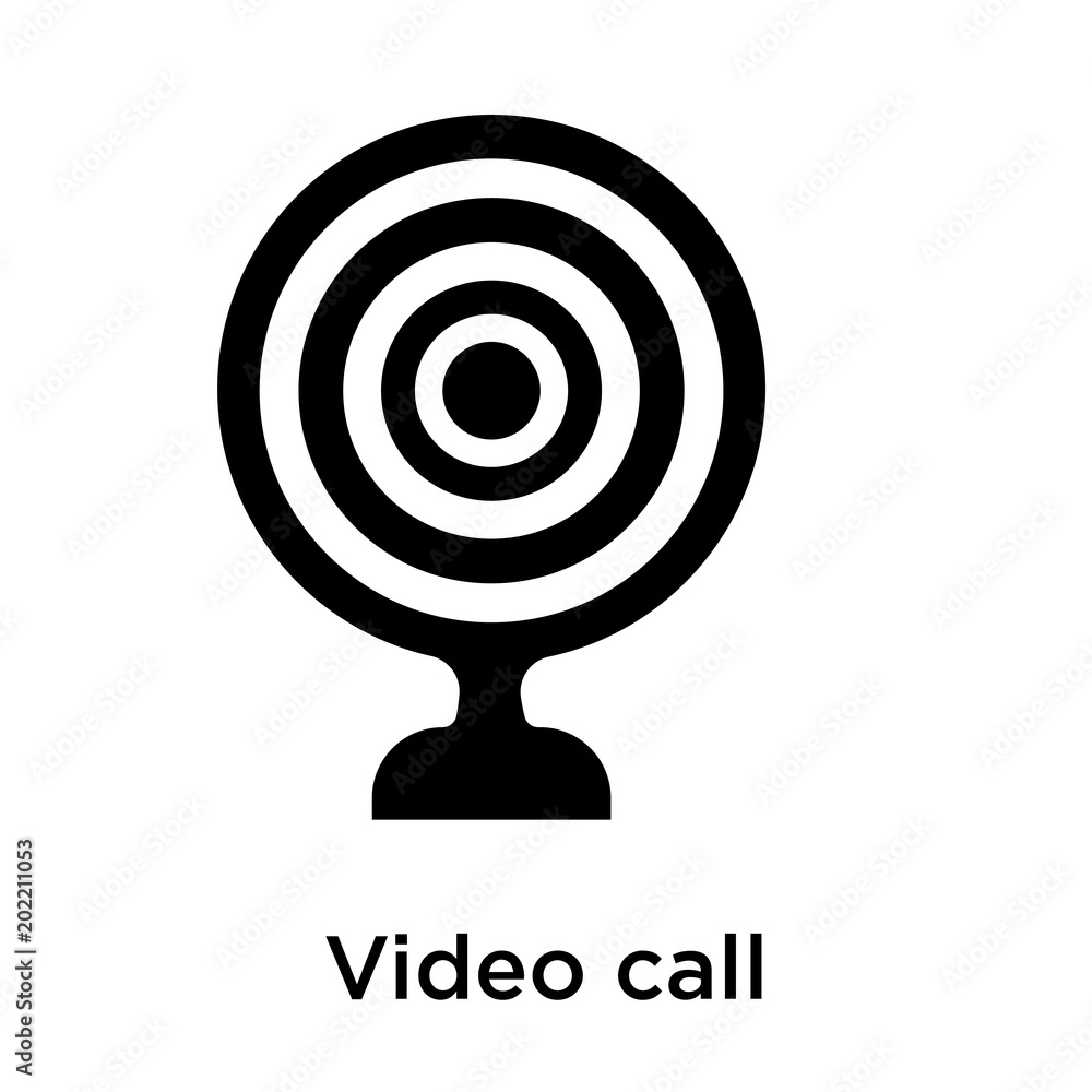 Video call icon isolated on white background Video call icon isolated on white background