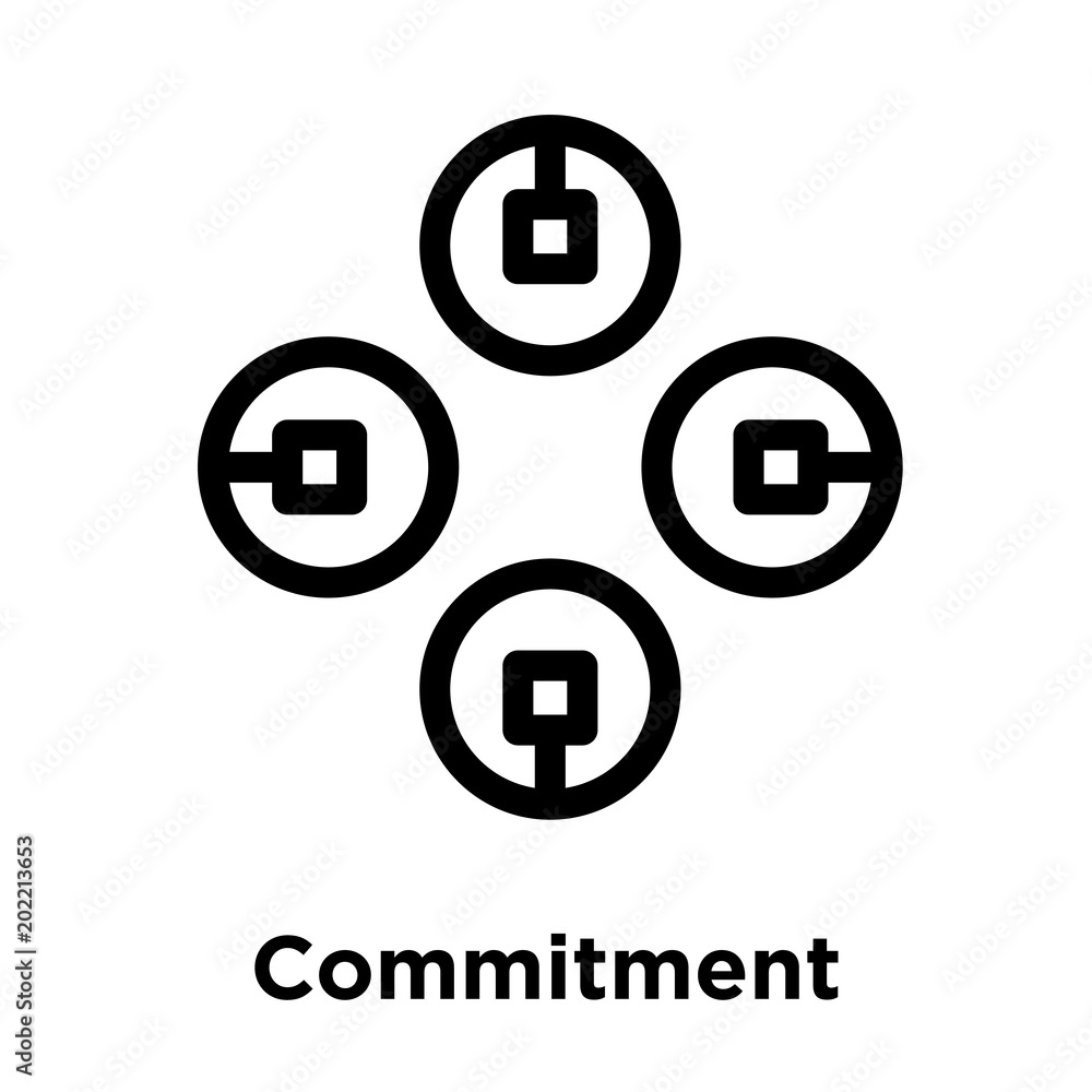 Commitment icon isolated on white background Commitment icon isolated on white background