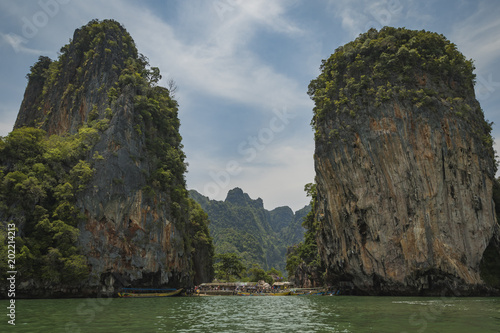 Boats by James Bond Island, Thailand