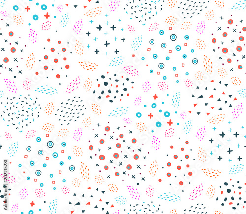 Hand drawn trendy fabric or paper texture. Vector illustration.