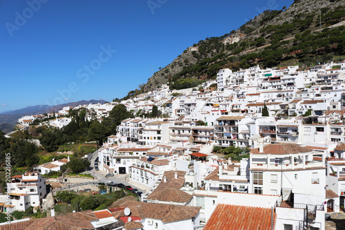 Mija Pueblo white village in Spain, Andalucia