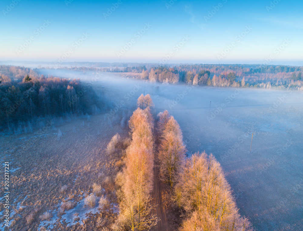 Rural aerial landscape