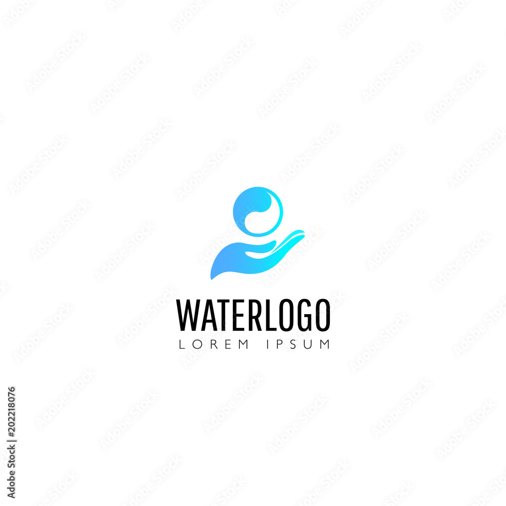 Water drop Logo design vector template. Water drop Logo design vector template.