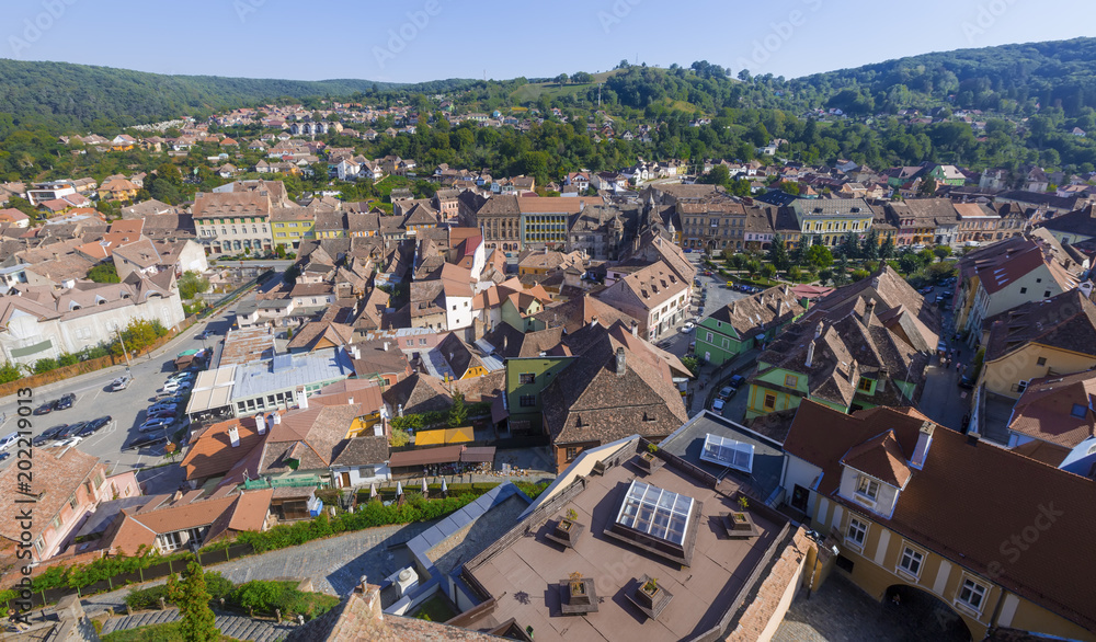 Image of view from Clock tower in Sighisoara