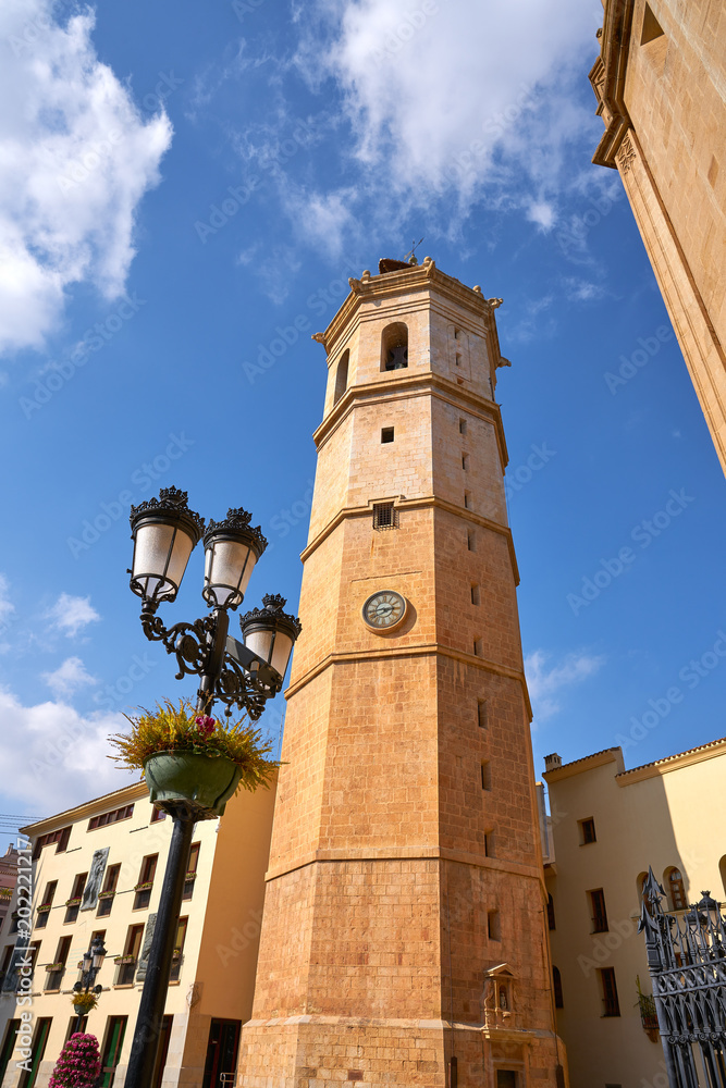 Fototapeta premium Castellon el Fadri gothic Cathedral belfry tower