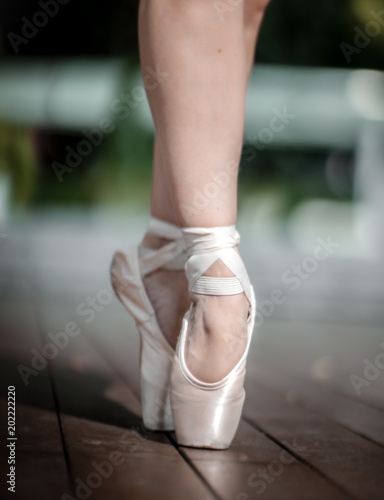 Ballet Dancer Standing on Pointe