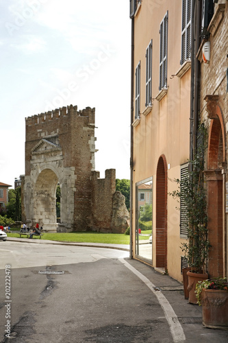 Arch of Augustus in Rimini. Emilia-Romagna region. Italy © Andrey Shevchenko