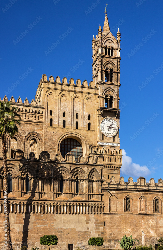 Palermo Cathedral church architecture, Sicily, Italy