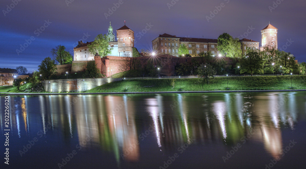 The historic Wawel Castle. Cracow, Poland.