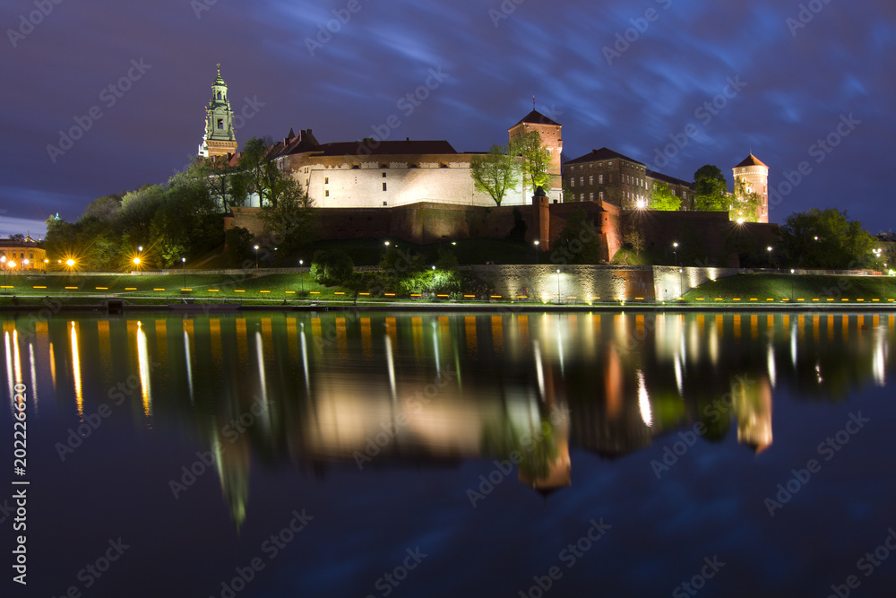 The historic Wawel Castle. Cracow, Poland.