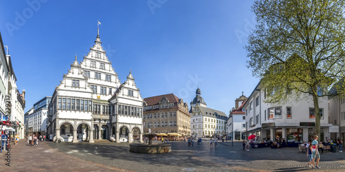 Paderborn, Rathaus und Marienkirche 