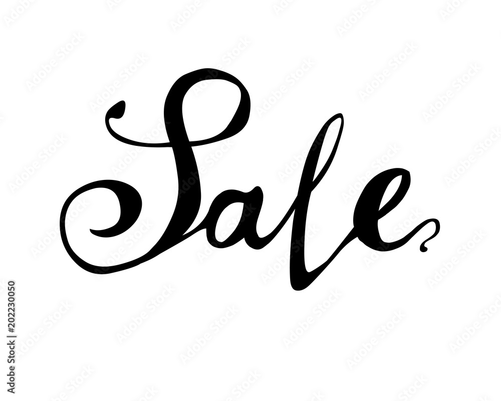 Sale. Hand written doodle word Sale. Hand written doodle word