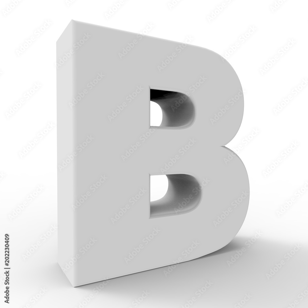 The letter B. The letter B.