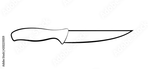 Vector illustration of kitchen knife