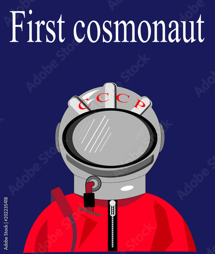 cosmonaut in a spacesuit