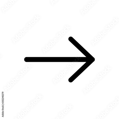 Arrow Icon in trendy flat style isolated on white background. Arrow symbol for your web site design, logo, app, UI. Vector illustration, EPS10.