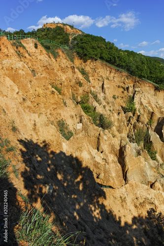Landscape of rock formation Stob pyramids, Rila Mountain, Kyustendil region, Bulgaria