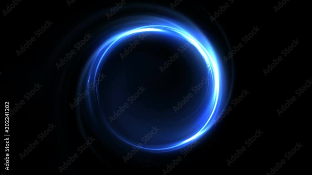 Abstract blue seamless loop neon background luminous swirling Glowing circles Abstract blue seamless loop neon background luminous swirling Glowing circles