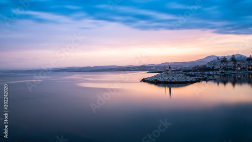 Long exposure of Estepona Port. 