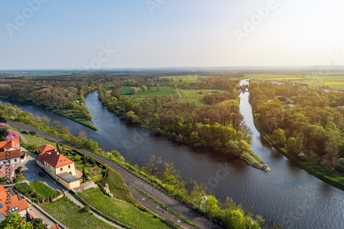 Tableau sur toile Vltava and Labe