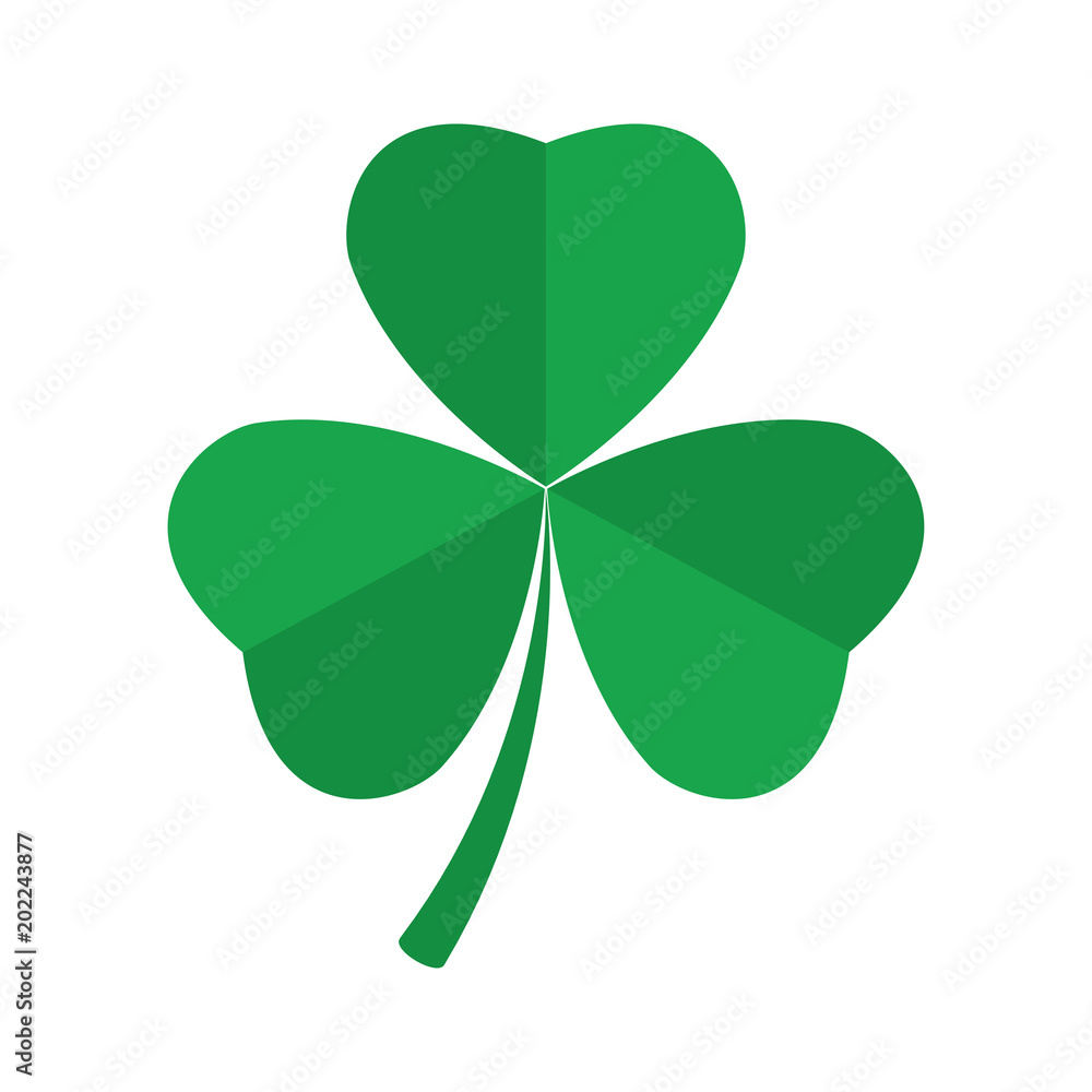 Shamrock clover icon. St. Patrick s day symbol Shamrock clover icon. St. Patrick s day symbol