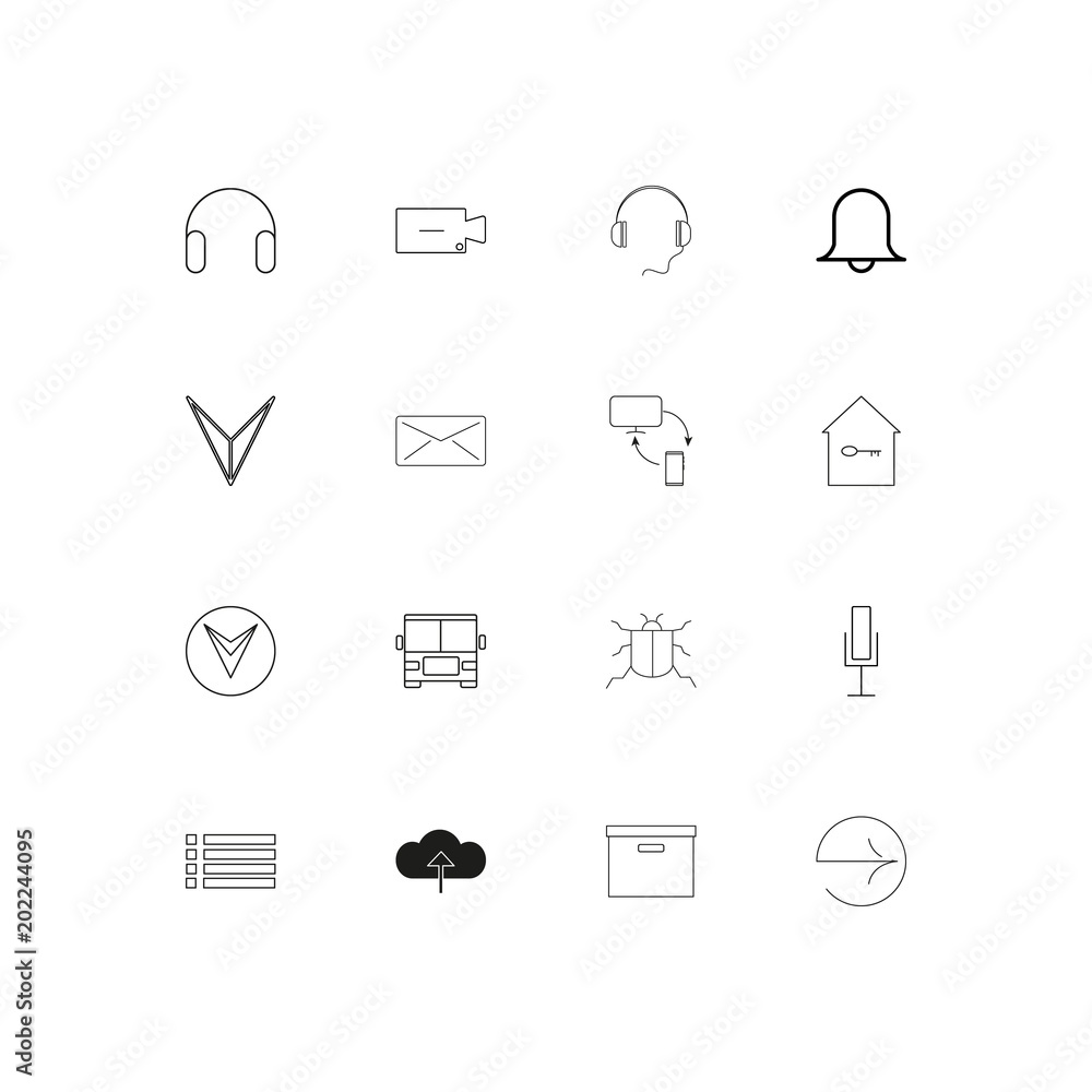 Web Applications simple linear icons set. Outlined vector icons Web Applications simple linear icons set. Outlined vector icons