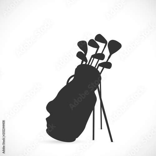 Golf Clubs Illustration