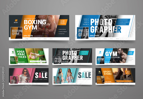 8 Social Media Banner Layouts