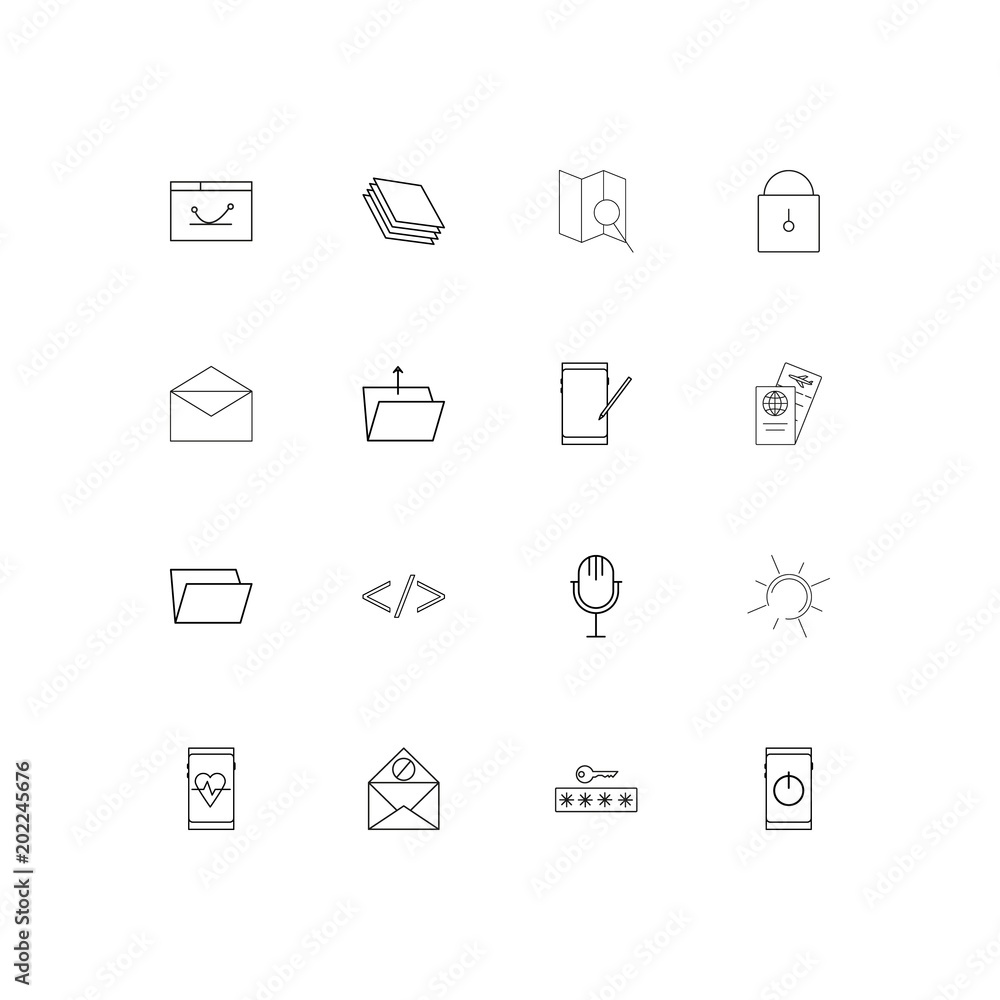 Signs And Symbols simple linear icons set. Outlined vector icons Signs And Symbols simple linear icons set. Outlined vector icons