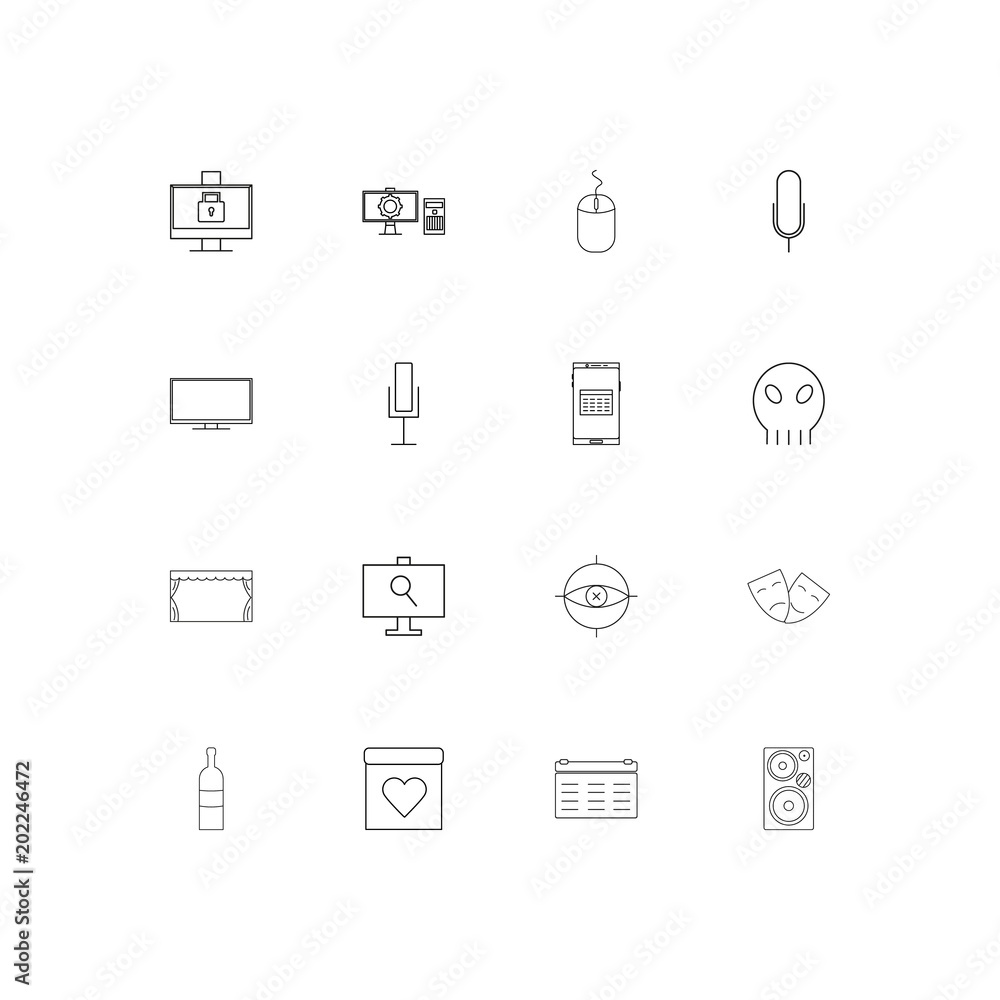 Lifestyle simple linear icons set. Outlined vector icons Lifestyle simple linear icons set. Outlined vector icons
