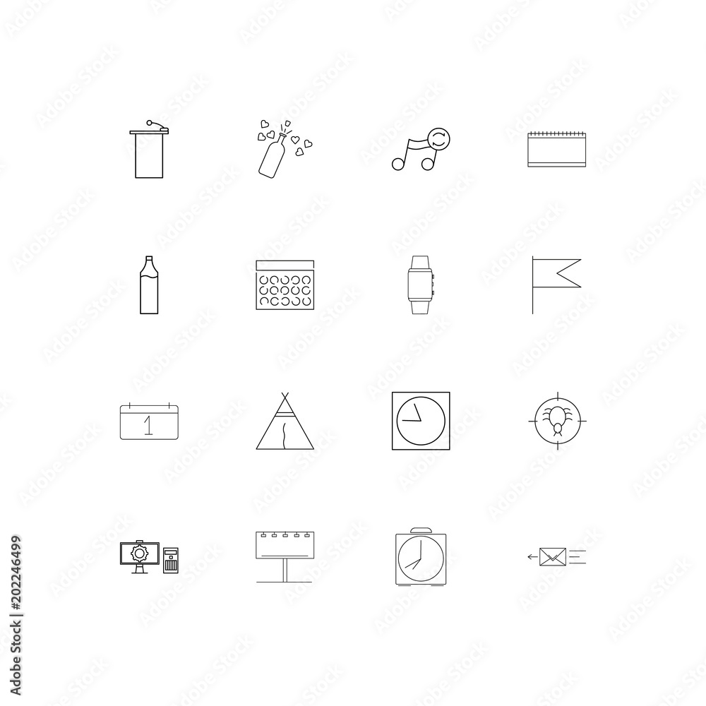 Lifestyle simple linear icons set. Outlined vector icons Lifestyle simple linear icons set. Outlined vector icons
