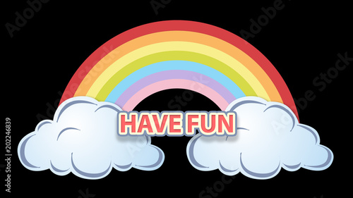 Rainbow and Clouds Title 1