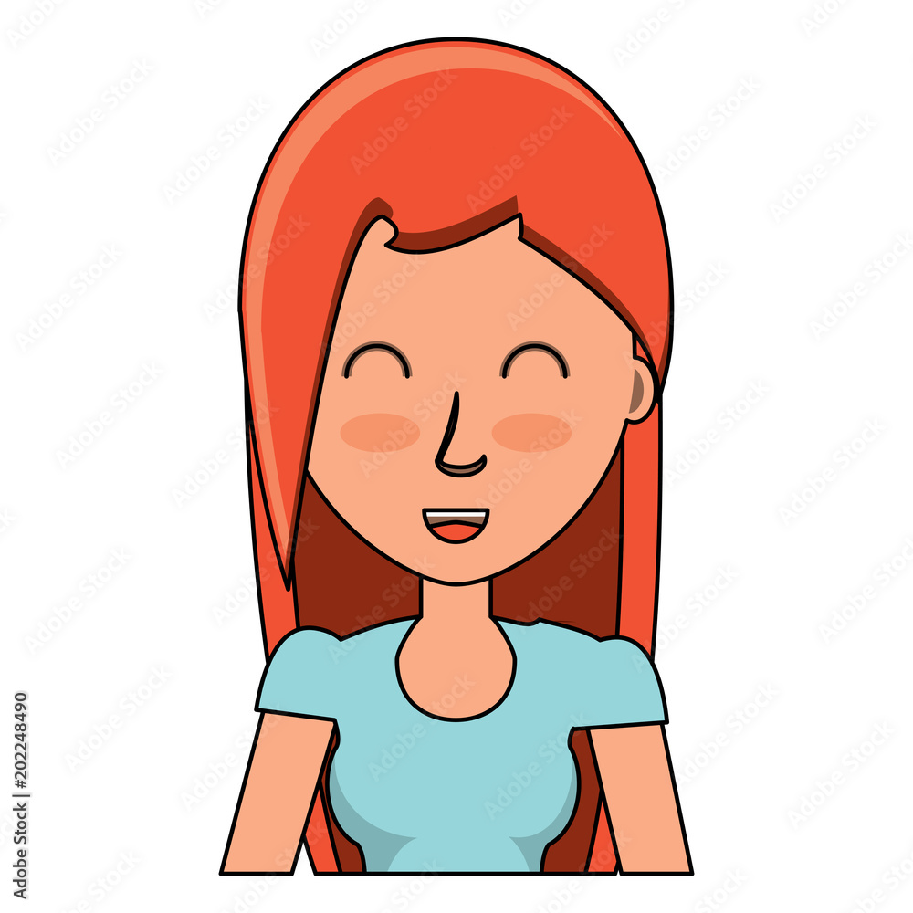 cartoon woman icon over white background, colorful design. vector illustration cartoon woman icon over white background, colorful design. vector illustration