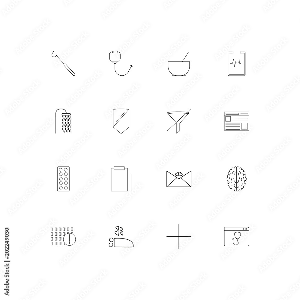 Healthcare And Medical simple linear icons set. Outlined vector icons Healthcare And Medical simple linear icons set. Outlined vector icons