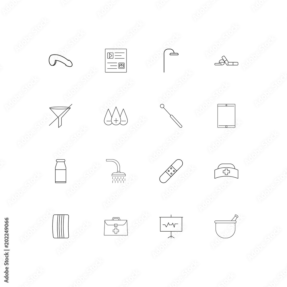 Healthcare And Medical simple linear icons set. Outlined vector icons Healthcare And Medical simple linear icons set. Outlined vector icons