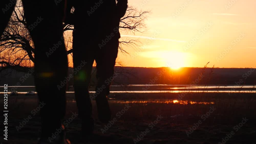 Two Young Man during Morning Run in Forest. Concept of a healthy lifestyle. Two Young Man during Morning Run in Forest. Concept of a healthy lifestyle.