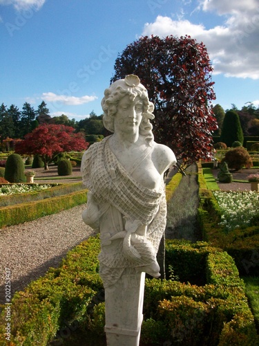 Drummond Castle Formal Terraced Gardens, Perthshire, Scotland photo