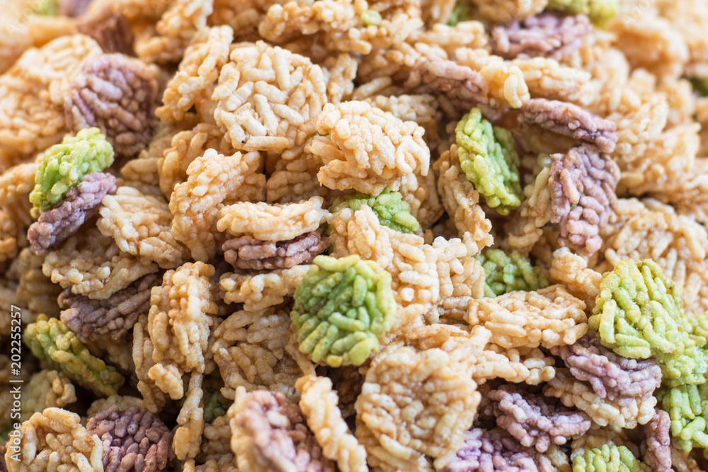 Fototapeta premium Kao Tung or Crispy rice cake.