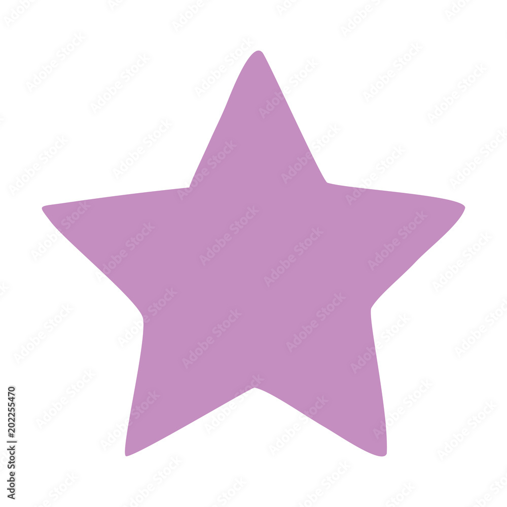 purple star icon over white background, vector illustratration purple star icon over white background, vector illustratration