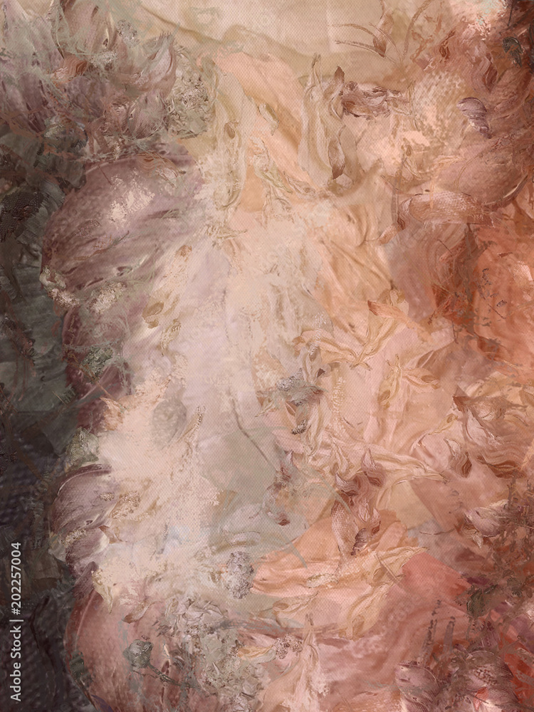 Obraz premium Grunge texture. Dirty painting background. Dry brush oil drawing art wallpaper. Pattern for graphic design work. 