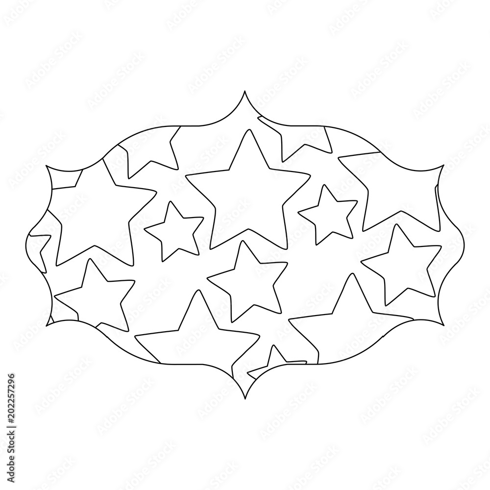 decorative arabic frame with stars design over white background, vector illustration decorative arabic frame with stars design over white background, vector illustration