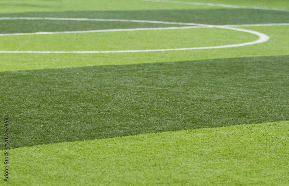 Obraz premium Artificial green grass field
