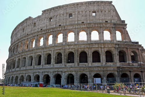 The Colosseum in Rome, Italy.