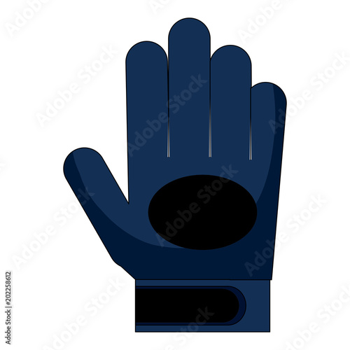 american football glove icon over white background, colorful design. vector illustration