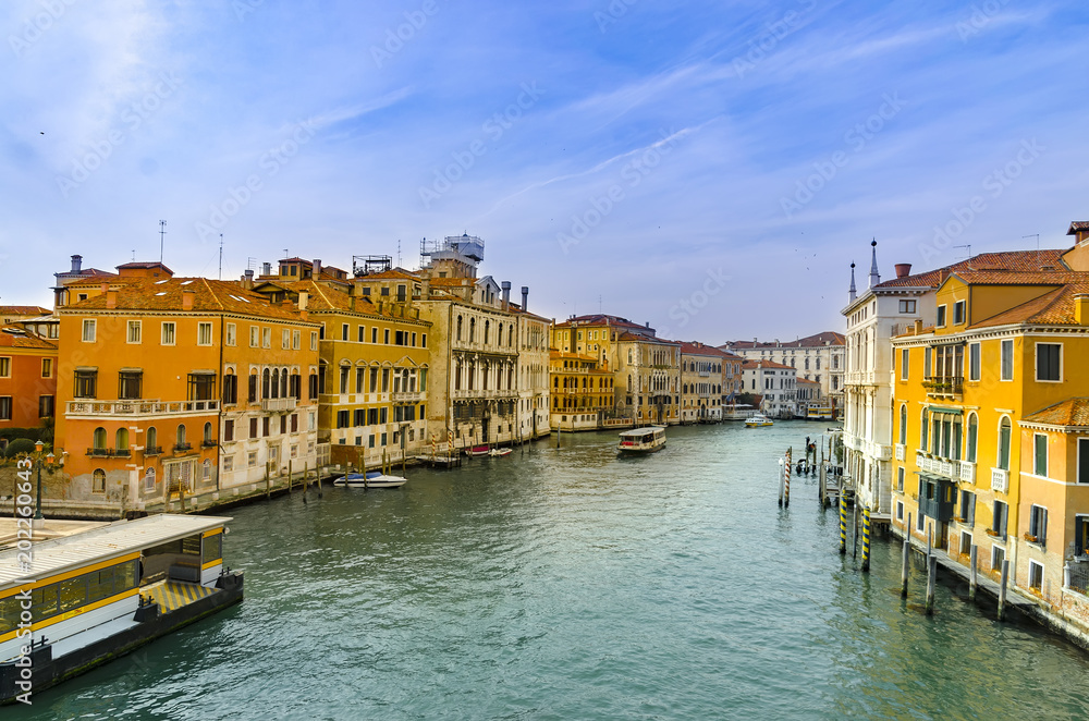 Grand Canal in Venice, Italy at sunrise