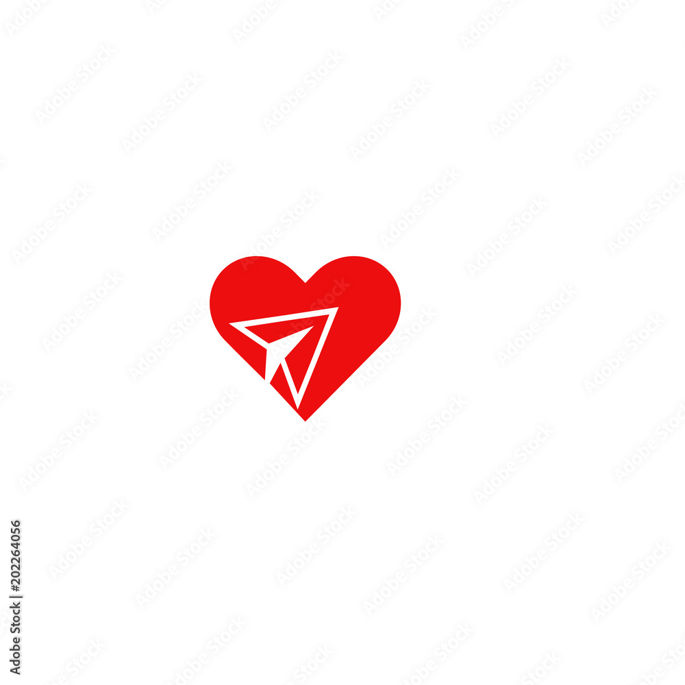 Love Plane Icon Love Plane Icon
